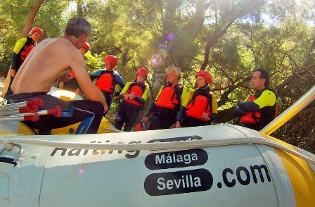 Iniciacion Packs Rafting en Andalucia Piscina